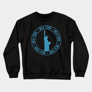 New York Passport Style Stamp Crewneck Sweatshirt